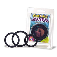 Soft Rubber Cock and Ball Rings