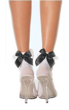 Anklets with Ruffle and Bow
