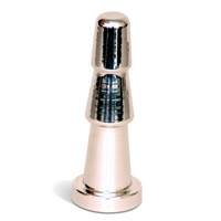 Heavy Metal Ribbed Butt Plug