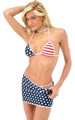 Stars and Stripes Bikini with Mini Skirt
