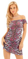 Purple Zebra Mini Dress