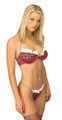 Red Tartan Underwired Bikini