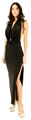 Long Lycra Split Gown