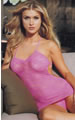 Hot Pink Spanish Lace Minidress OS