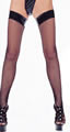 Vinyl Top Fishnet Hold Ups