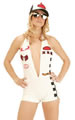 White Racer Girl Jumpsuit